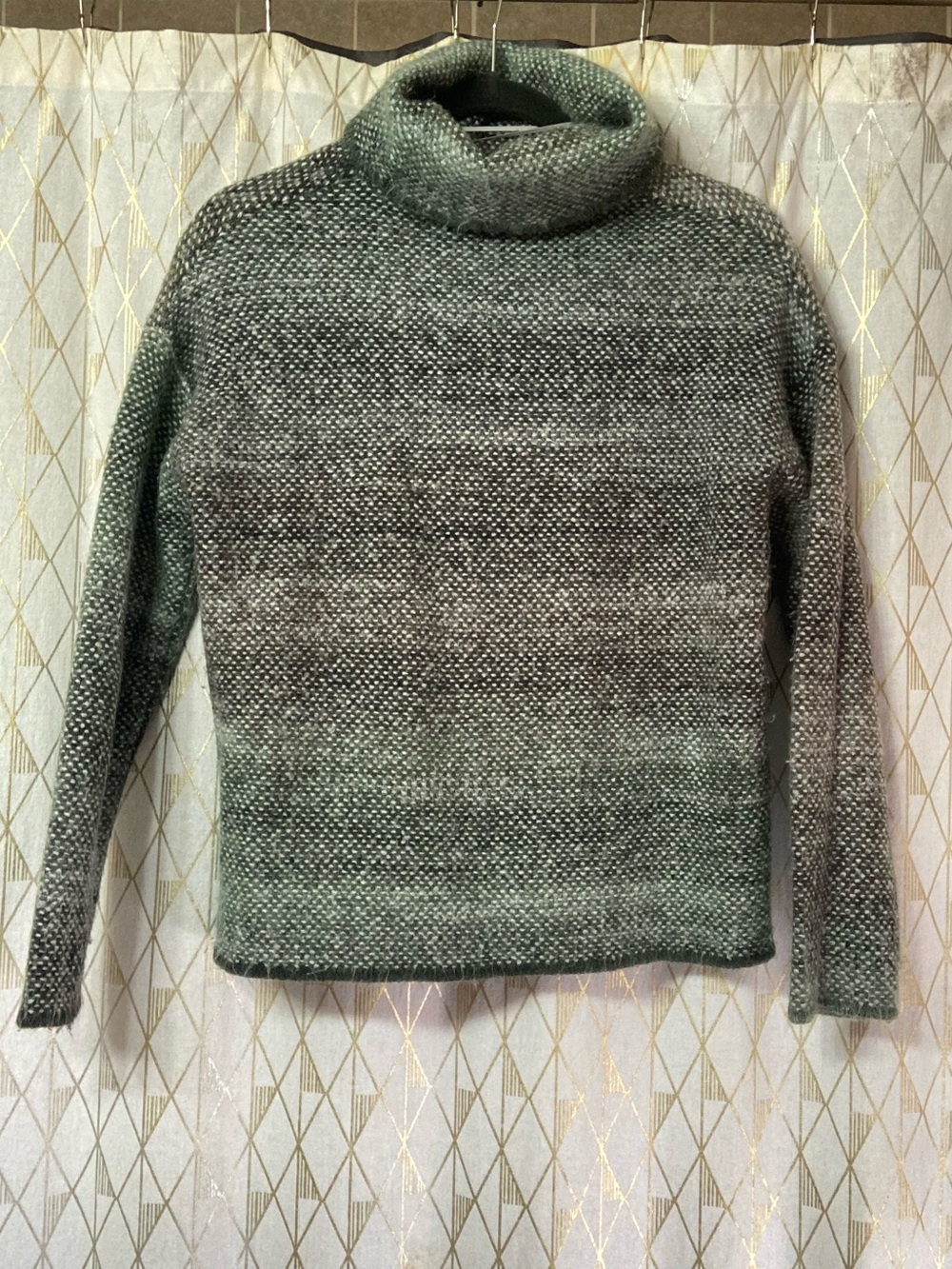 Max Studio Green Cowl Neck Sweater